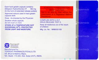 Dilzem Cd 180 Capsule: Uses, Side Effects, Price & Substitutes