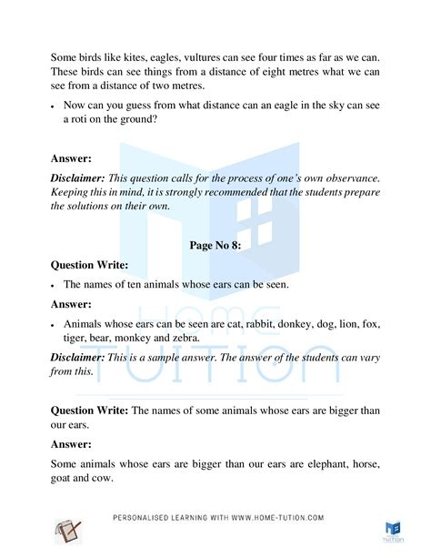 Class 5th Science Chapter Super Sense 的图像结果