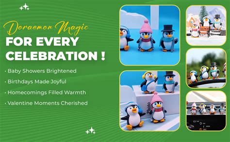 Spiaty Winter Penguin Home, Car and Office Decor Figurine (Small, Multi ...