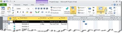 Adding Tasks in MS Project 的图像结果