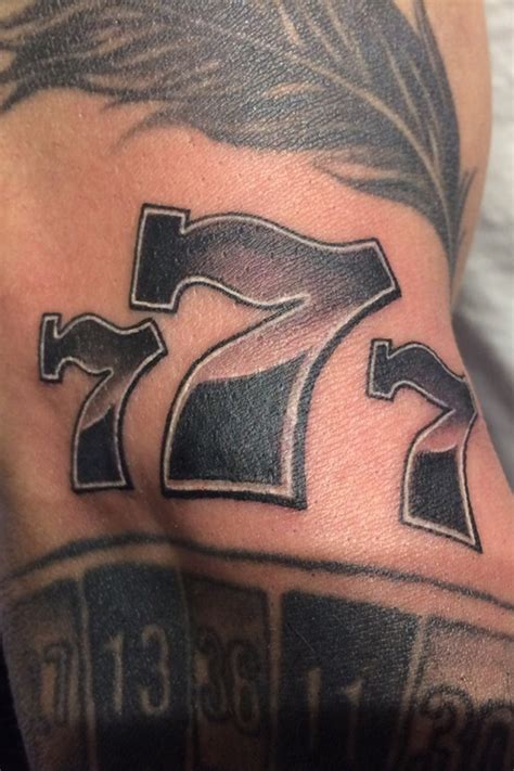 777 Spine Tattoo Female Small