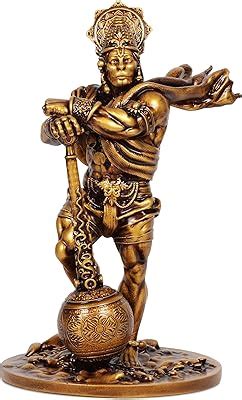 Buy TIED RIBBONS Bahubali Hanuman Ji Murti (Small, Resin, 10.6 cm x 5.3 ...