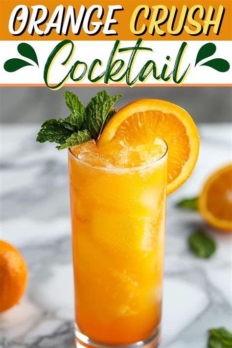 Orange Crush Cocktail Bursting with Bright Citrusy Flavor