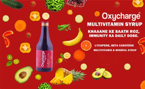 Oxycharge Syrup Multivitamin Mineral Syrup for Immunity System, Muscle ...