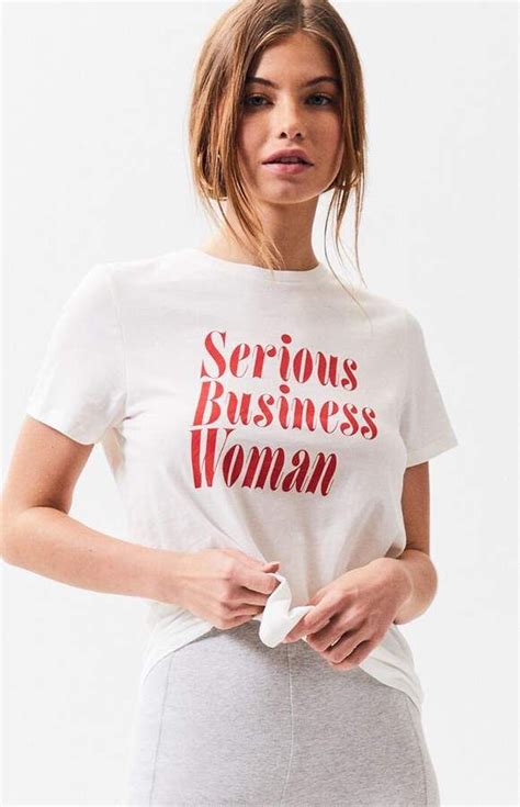 Ban.do Serious Business Woman T-Shirt | T shirts for women, Business ...