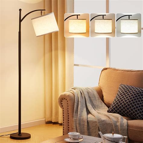 GyroVu Tripod Floor Lamp for Living Room, Standing Lamp with Foot ...