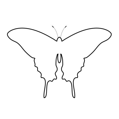 Butterfly Outline Clipart Free Stock Photo - Public Domain Pictures