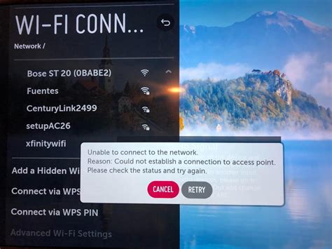 Image result for LG TV Network Connection Problem