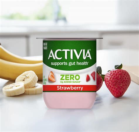 Activia® Zero Probiotic Yogurt with 0g Added Sugar† - Peach 4-pack