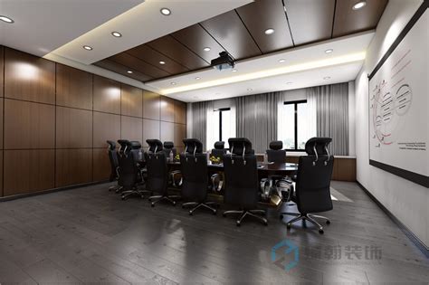 600平trendway办公室会议室装修案例-办公室装修设计-臻翰装饰