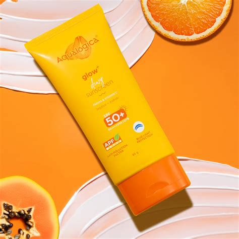 Glowing Sunscreen|Aqualogica Glow+ Dewy Sunscreen 80g