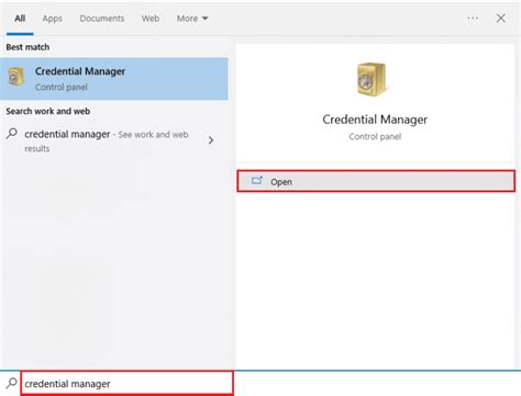 Image result for Windows Credentials Generic Credentials