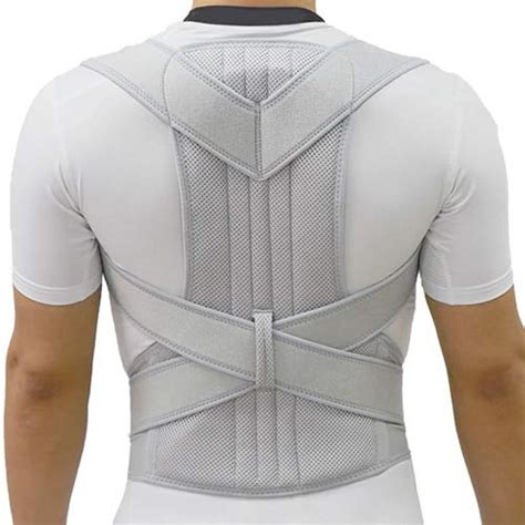 Buy Silver Posture Corrector Scoliosis Back Brace Spine Corset Belt ...