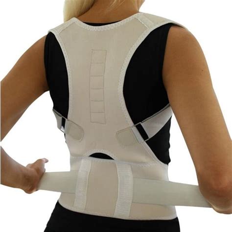 Men Orthopedic Back Support Belt Correct Posture Brace Correcteur de Posture 10 Magnets XL XXL ...