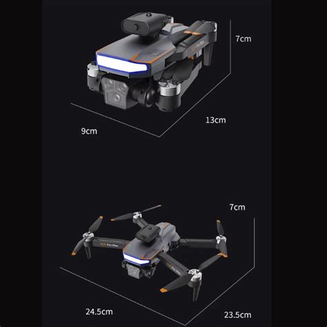 P18 Pro Foldable FPV Drone with Triple HD 4K Camera and Brushless Moto ...