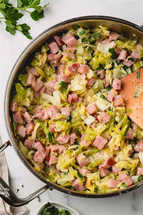 Ham and Cabbage - Busy Cooks