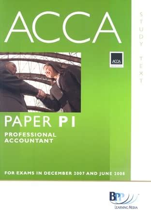 Buy ACCA (New Syllabus) - P1 Professional Accountant: Study Text Book ...