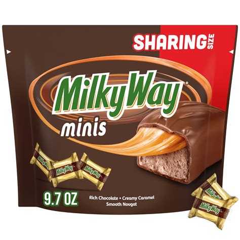Milky Way Minis Chocolate Bars, Sharing Size - 9.7 oz Candy Bag ...