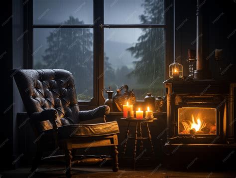 Cozy relaxation atmosphere hd 8k wallpaper stock photographic image ...
