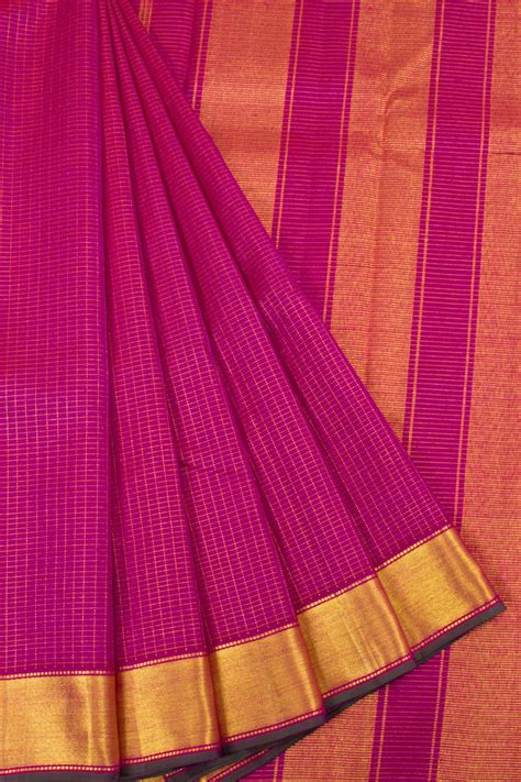 Pure Zari Kanjivaram Silk Saree - Stunned Motifs & Golden Borders ...
