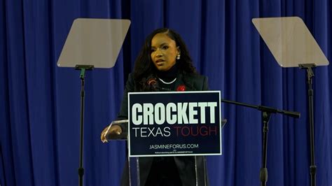 US Rep. Jasmine Crockett attends a rally with the Texas Organizing Project in San Antonio on Februar