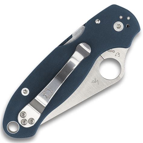 Spyderco Para 3 Compression Lock Cobalt Blue G10 Handles Satin CPM-SPY27 Blade C223GPCBL ...