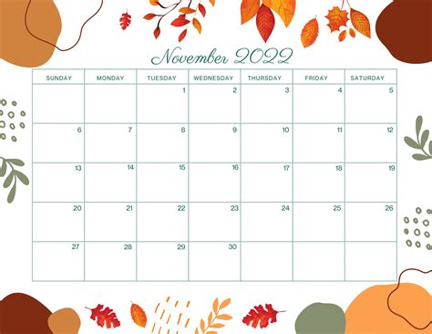 Nov 2022 Calendar