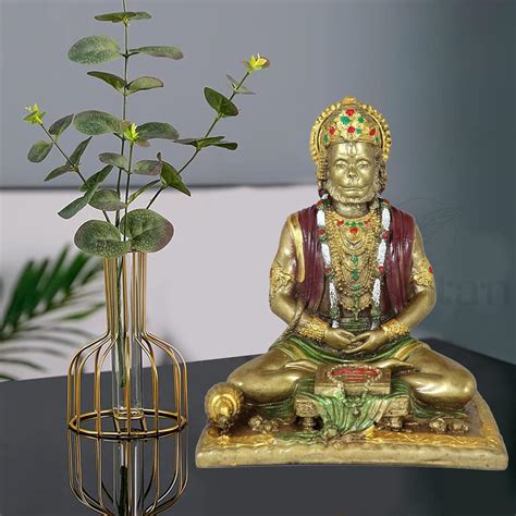 Buy nantan Handicrafts Lord Hanuman Idol in Sitting Position ...