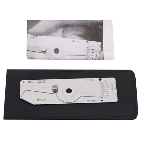 Welding Gauge, Stainless Steel Weld Undercut Depth Gage Ruler Precision ...