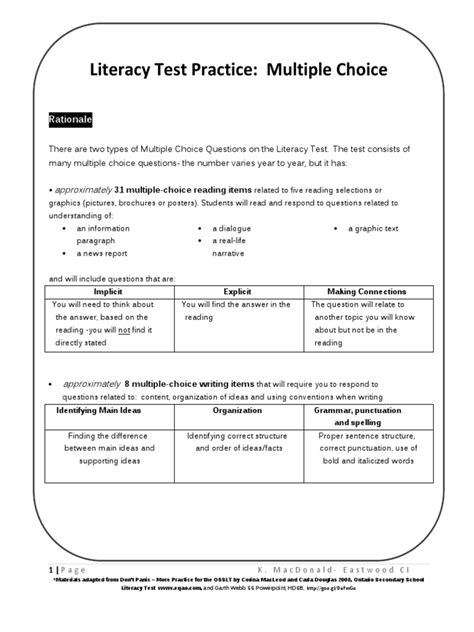 Literacy Test Example 的图像结果