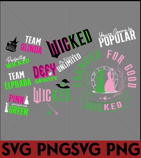 Buy The Musical SVG and PNG, for Wicked Movie, the Wick Witch West ...
