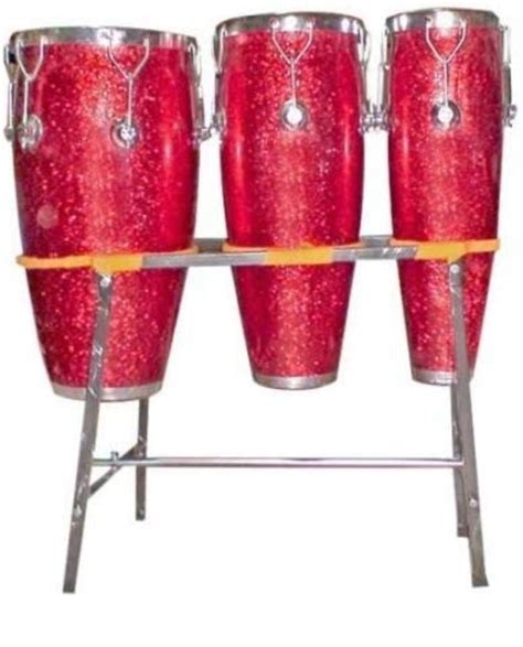 Anand Musical Store Congo Drum Fiber Folding Stand (Red) -3 Pcs ...