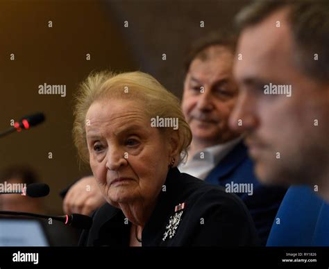 Prague, Czech Republic. 11th Mar, 2019. Former US secretary of state ...