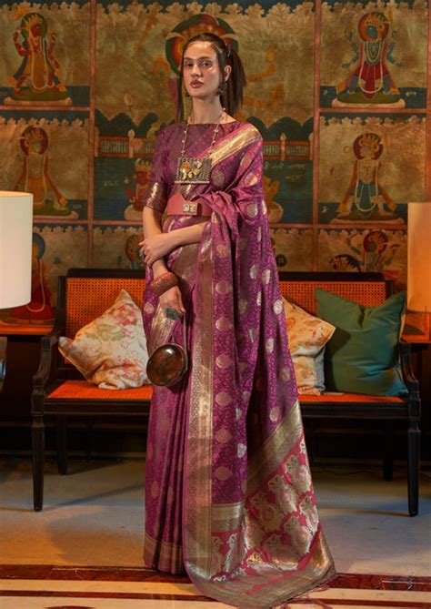 Latest Pure Banarasi Silk Sarees Collection Shopping For Wedding – Sunasa