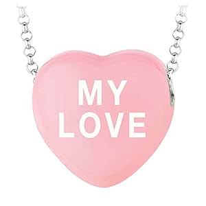 Buy My Love Light Pink Heart Pendant Necklace Sweethearts Collection ...