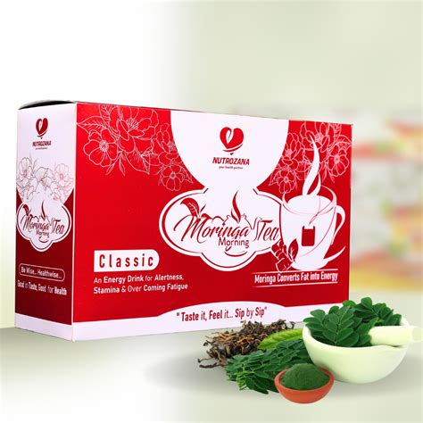 Moringa Morning Tea Classic - moringa leaf tea bags-Nutrozana