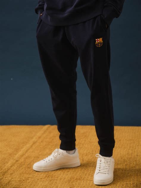Navy Blue Sweatpants with Barça Crest – Barça Official Store