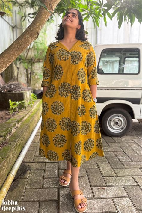Easy Breezy Hand Printed Dresses | Handmade for Comfort- Lobha Deepthis