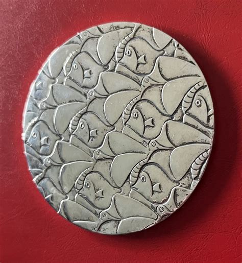 M.C. Escher - Zilveren penning 100ste geboortejaar Escher Verkocht ...