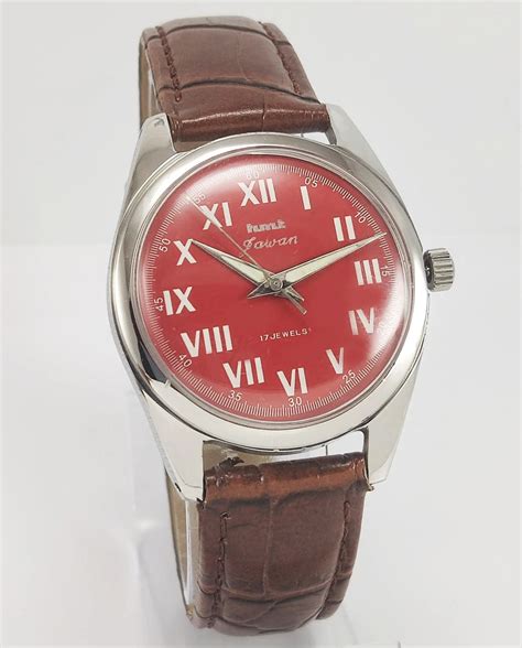 HMT Jawan Para Shock 17 Jewels Red Dial Mechanical Hand winding Men's ...