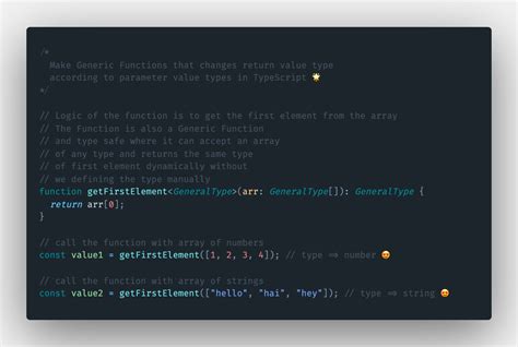How to Use Type Generic Invoking Function TypeScript 的图像结果