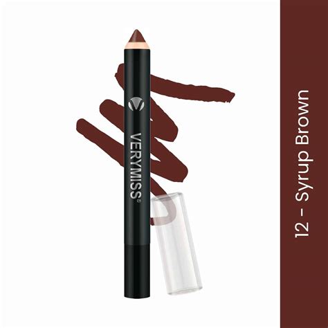 Matte Lip Crayon Lipstick - 12 Syrup Brown – Verymiss