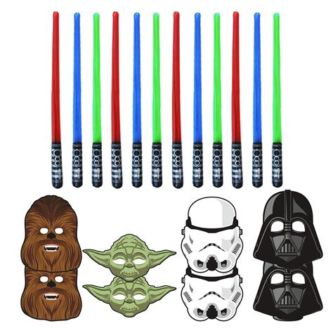 Buy Battling Party Pack - 8 Party s (2 Storm Trooper- 2 Chewbacca - 2 ...