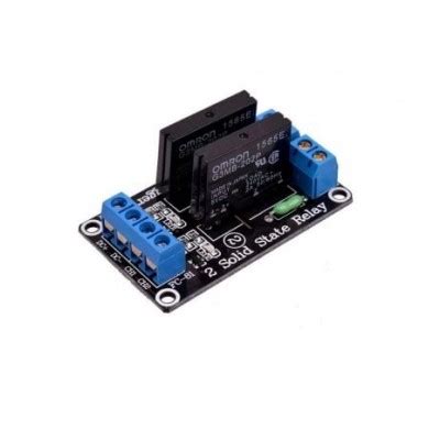 2 Channel 5V Relay Module Solid State High Level SSR DC Control 250V 2A ...