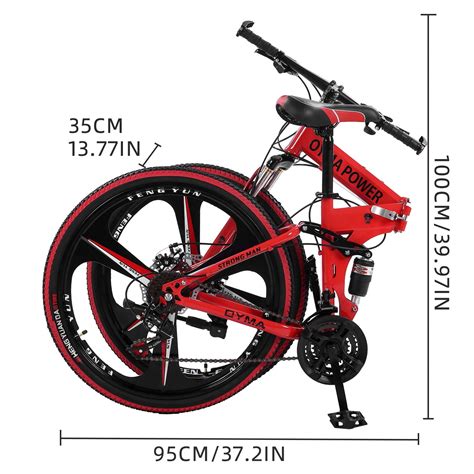 Buy 26 Inch Folding Bikes Mountain Bike with Full Suspension High ...