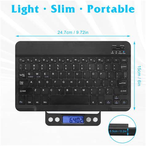 Buy Ultra-Slim Rechargable Bluetooth Keyboard Compatible with ZTE nubia ...