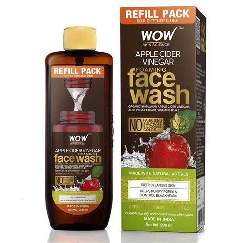 WOW APPLE CIDER VINEGAR FOAMING FACE WASH REFILL PACK