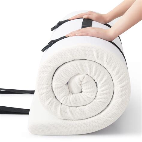 Jamdok Cot Mattress Topper,Camping Mattress,Portable Folding Sleep Mat ...