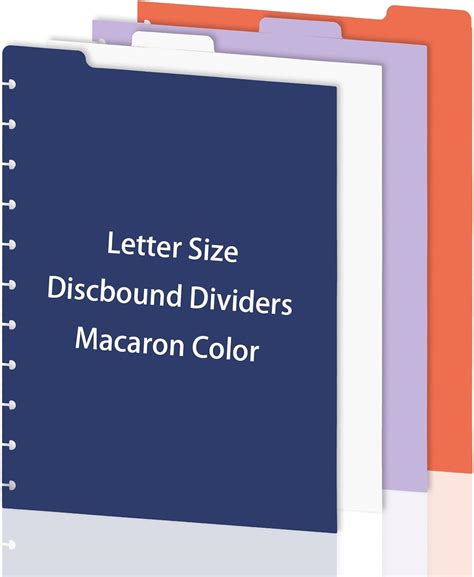 WANGDEFA 4 Tab Discbound Dividers Letter Size Discbound India | Ubuy