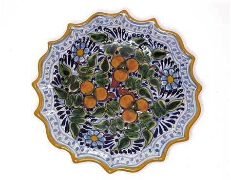 Vintage Talavera Romero Pottery Signed Wall Plate Mexican - Etsy